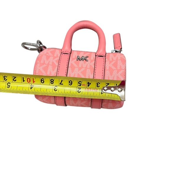 Michael kors micro mini barrel bag charm pink signature mk - Picture 2 of 10